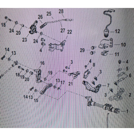 Reglagekabelf�ste Mercury