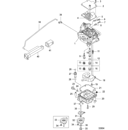 Fj�der stoppskruv Mercury