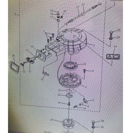 Startfj�der Mercury