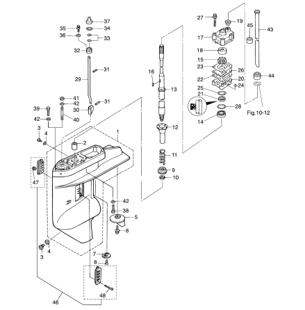 Styrning v�xelst�ng Tohatsu