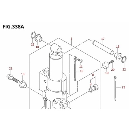 P�fyllningsplugg trim Suzuki
