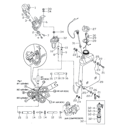 Oljeniv�givare Tohatsu