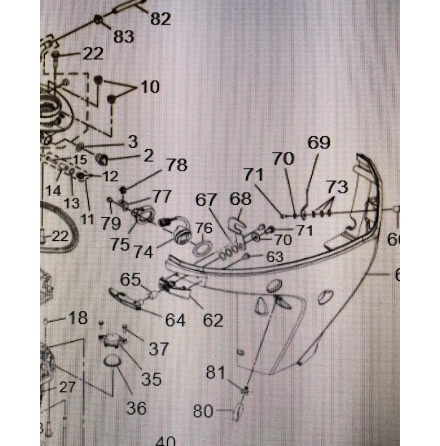 H�llare trimknapp Tohatsu