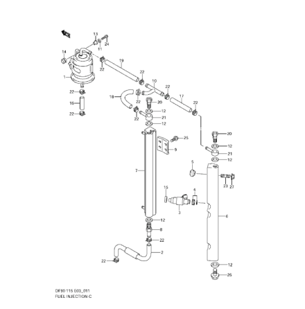 Anslutning br�nsle Suzuki