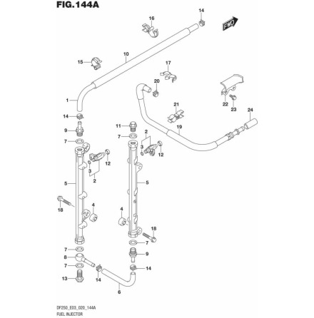 Anslutning br�nsle Suzuki