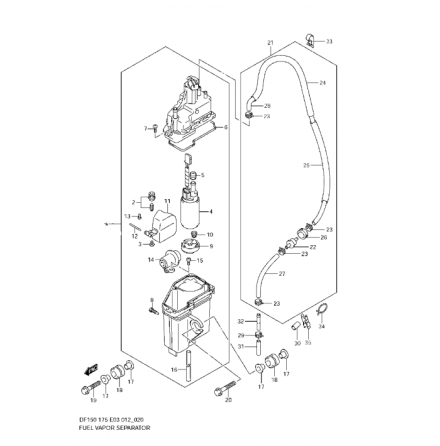 H�llare br�nslepump Suzuki