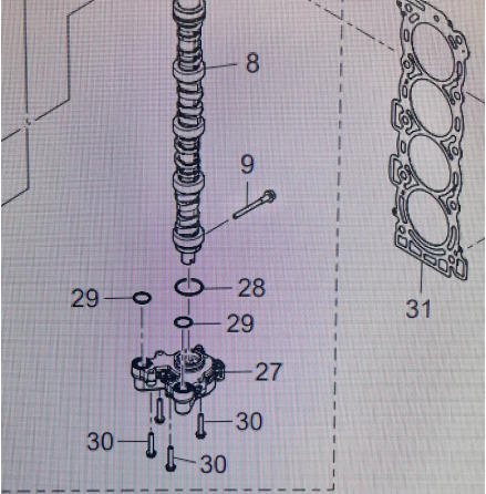Bult kamaxel Tohatsu