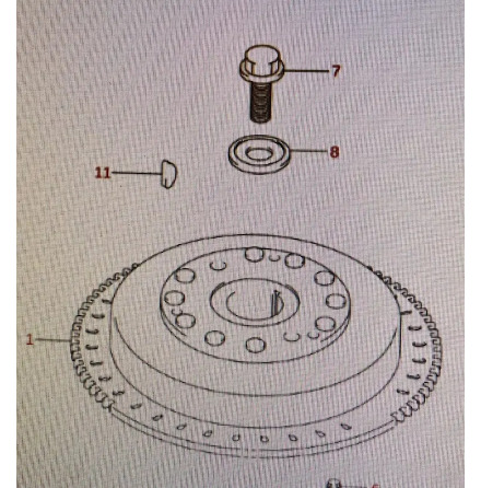 Bricka sv�nghjulsbult Suzuki