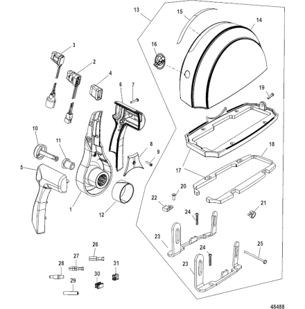 Knapp reglage Mercury