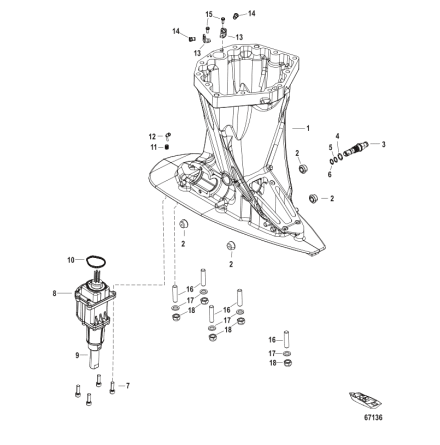 Koppling aktuator Mercury