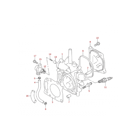 Topplocksbult Suzuki