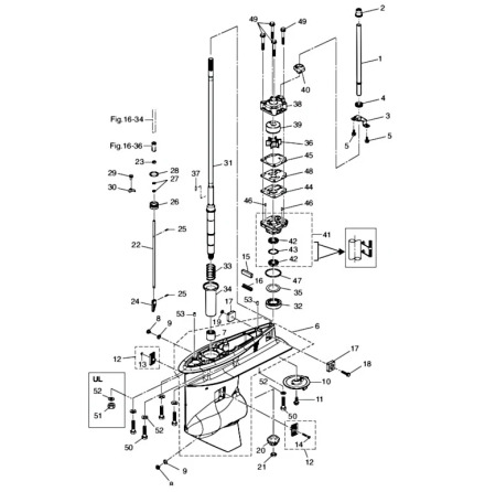 Gummit�tning impellerhus Tohatsu
