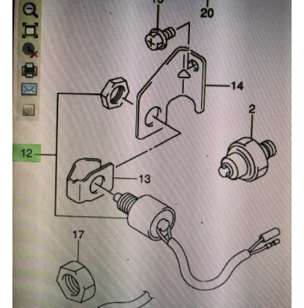 Neutralstr�mbrytare Suzuki