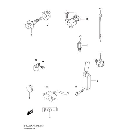 Neutralstr�mbrytare Suzuki
