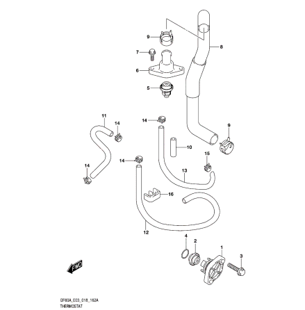 Termostattillbeh�r Suzuki