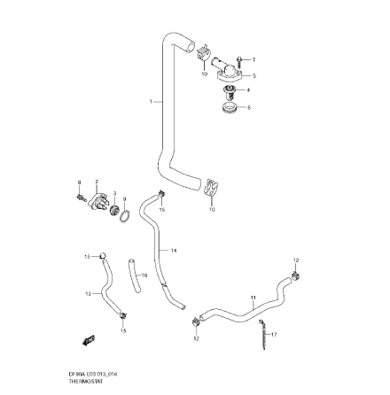 Termostattillbeh�r Suzuki