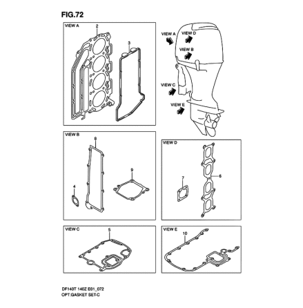 Motorpackningssats Suzuki