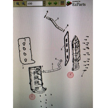 Ventilk�pspackning Mercury