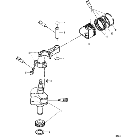 Kolvbultsl�sning Mercury