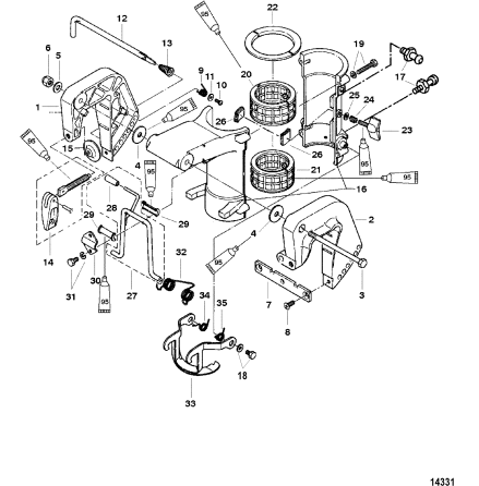 Fj�der upptippningssp�rr Mercury
