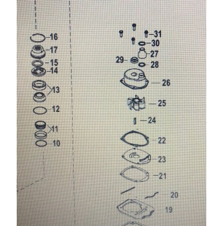 Vattenr�r impellerhus Mercury
