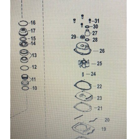Vattenr�r impellerhus Mercury