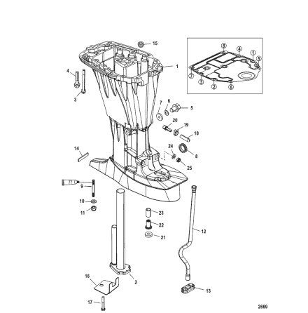 F�ste avgaspipa Mercury