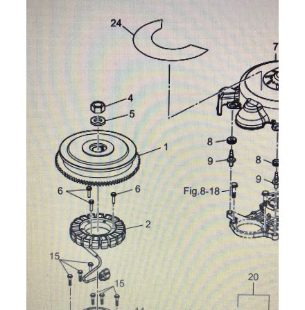 Sv�nghjulsmutter Tohatsu
