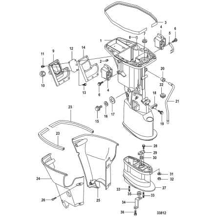 Gummiupph�ngning vattenr�r Mercury