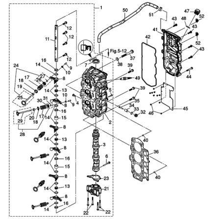 Topplocksbult Tohatsu