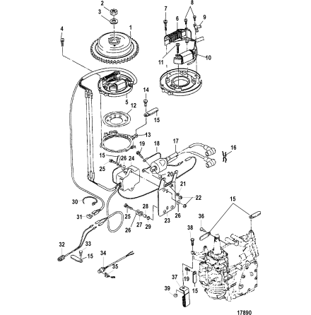 Bricka sv�nghjulsmutter Mercury