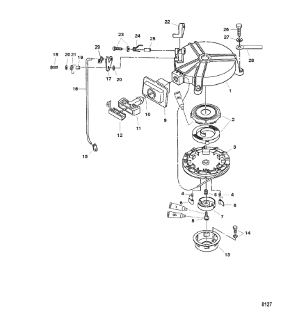 Fj�der, startsp�rr Mercury
