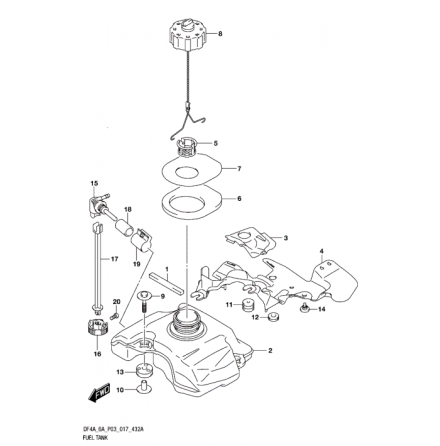 Knapp br�nslekran Suzuki
