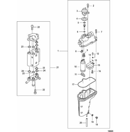 O-ring regulator Tohatsu
